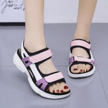 鞋靴>时尚女鞋>凉鞋>珊格丽(shangeli)>夏天高中生凉鞋初中女生女孩的