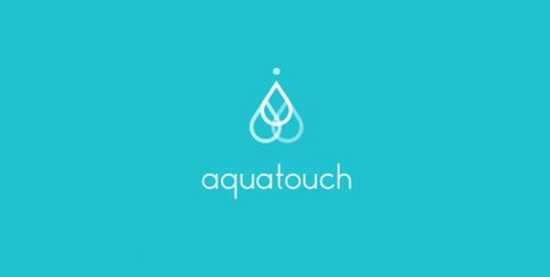 水滴为主题的创意logo设计作品