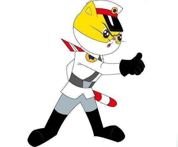 白猫班长:男,黑猫警长助手.