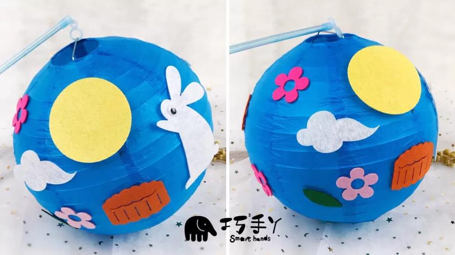 所以我们中秋节的手工diy制作, 当然少不了玉兔.