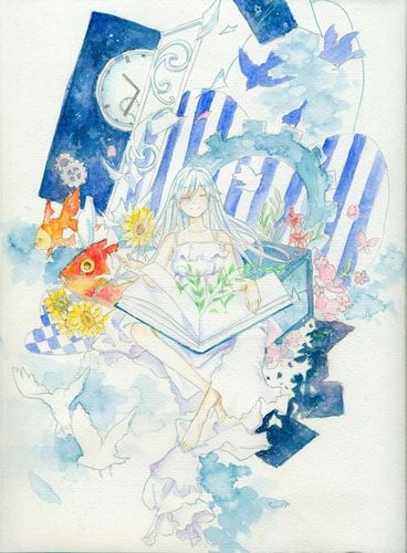 【素材】水彩风格漫画人物素材_看图_水彩吧_百度贴吧