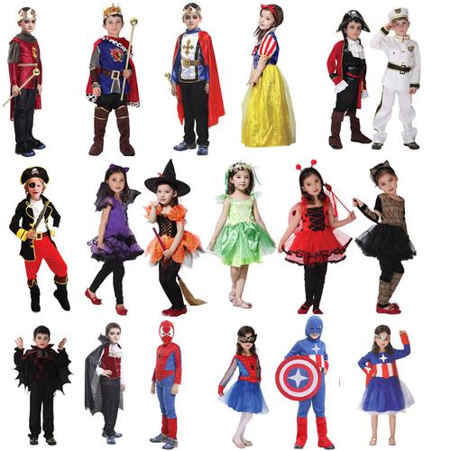 万圣节服饰装扮道具儿童天使国王巫婆恶魔吸血鬼海盗英雄衣服