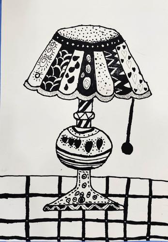 《台灯》艺多多艺术周日线描班