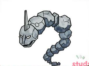 大岩蛇简笔画 精灵宝可梦简笔画