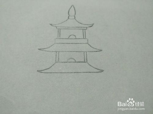 简笔画画卡通塔楼