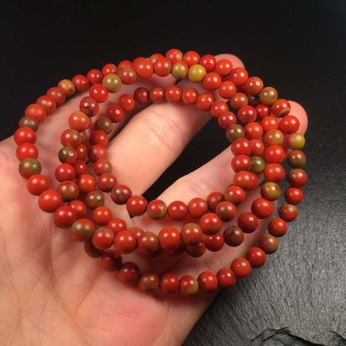 天然南红包浆料干净无杂裂四圈手串手链满色满肉颜色艳丽厂家直销