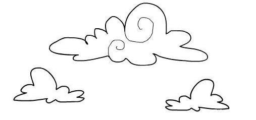白云简笔画教程