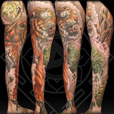 花腿纹身男高清图片头像图片大全