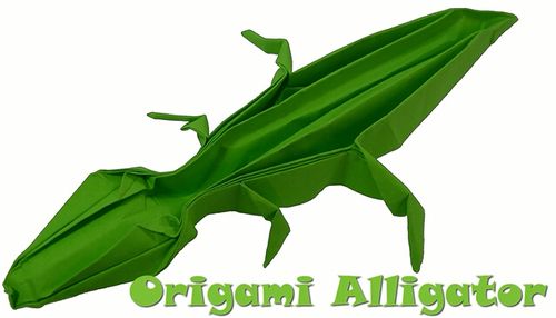 折纸大全教你手工折纸鳄鱼的折纸视频教程
