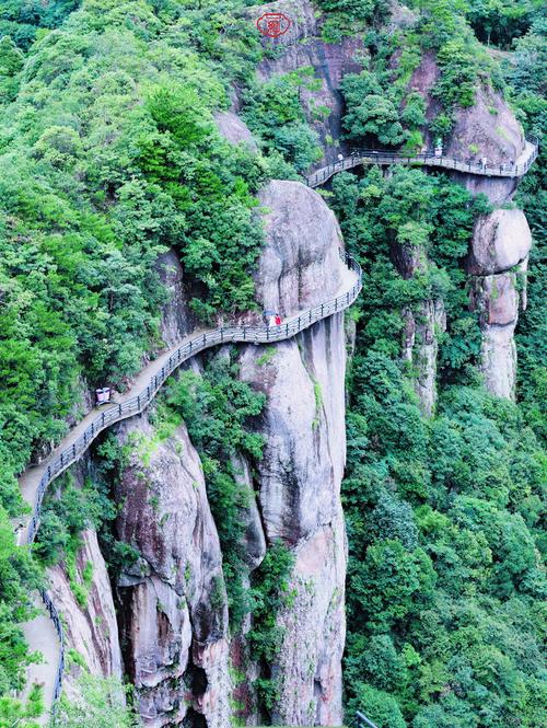 台州仙居神仙居慢慢悠悠就来到了莲花台,这又是一座网红桥,造型是莲花