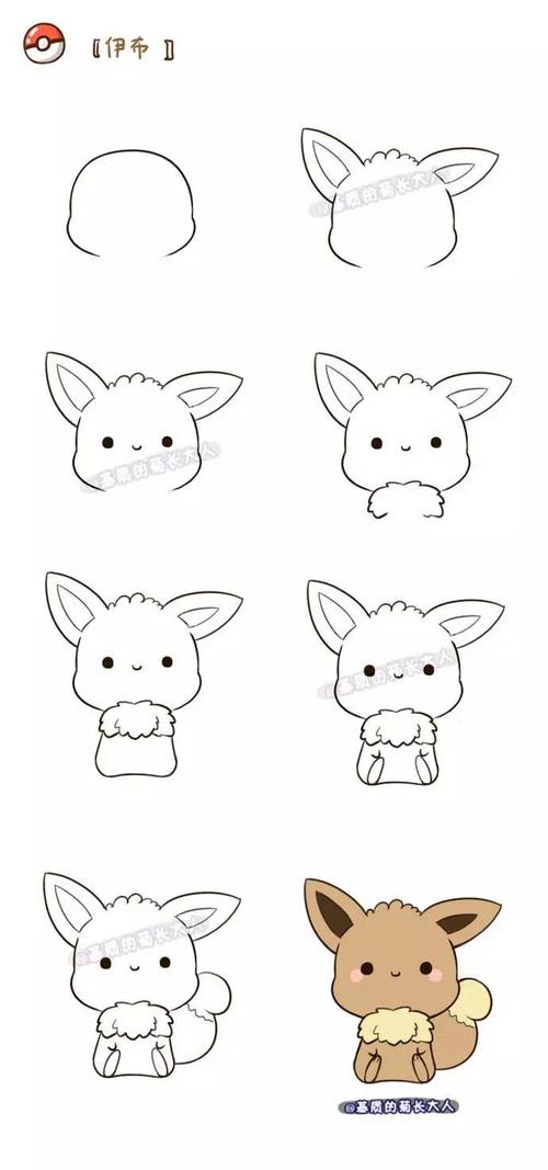 简笔画教程萌萌哒宠物小精灵快和宝宝一起学一学画一画吧