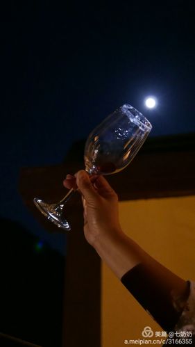 在山上,我们遇见了48年难得一见的大月亮,娴端起了酒杯,我拍下了这张