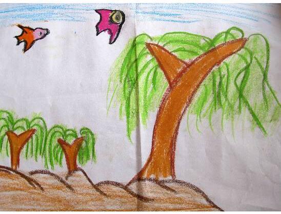 儿童怎样画春天