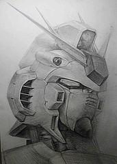 求张机器人的素描图急急急