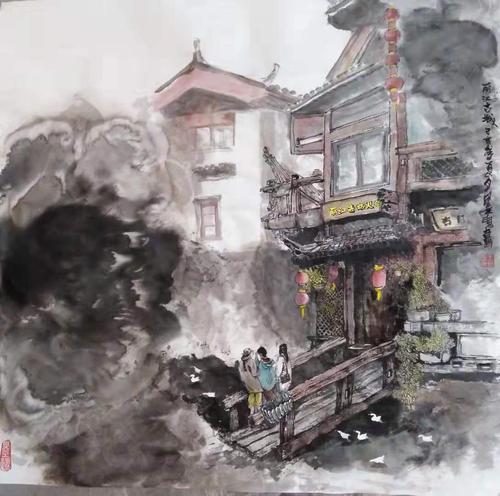 这位画家笔下的丽江,一眼就爱上!