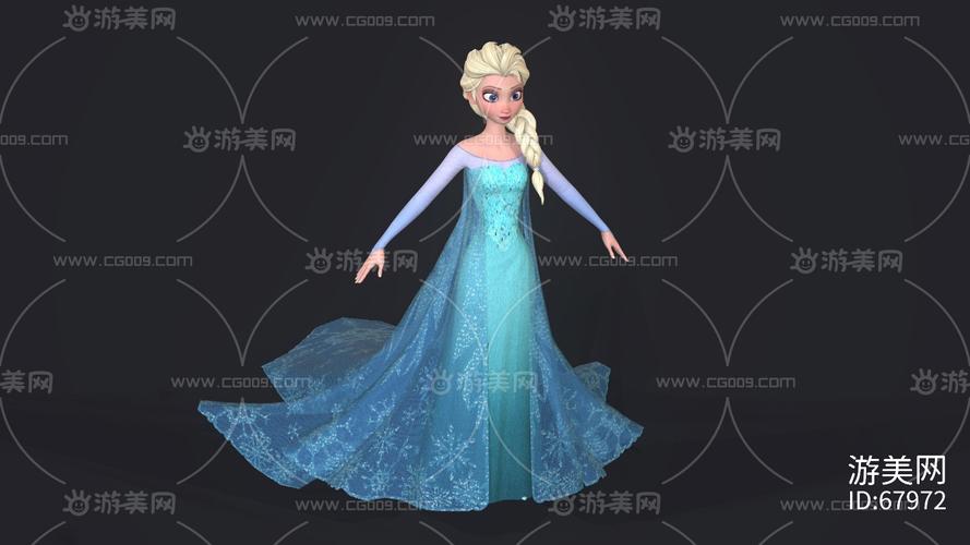 冰雪奇缘 艾莎 动画模型 影视模型