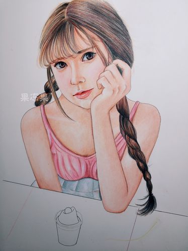 夏天(彩铅画)