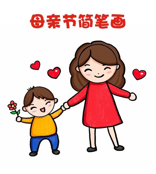 画一幅母亲节简笔画,祝天下妈妈母亲节快乐!【图文 视频】