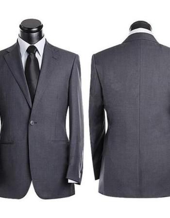 西装结婚新郎套装韩版订做西服定做男士定做私人订制深灰色789基础