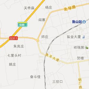 平顶山市鲁山县历史地图