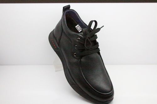 青岛孚德专柜正品2019冬季新款男休闲软底软面系带牛皮鞋89205