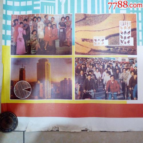 80年代计划生育宣传画国民消费及衣食住行