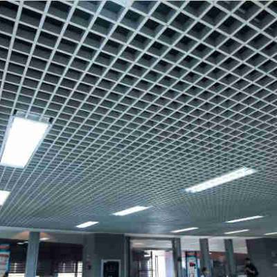 供应铝格栅吊顶 餐厅食堂葡萄架铝合金格栅天花 黑色铝格栅吊顶