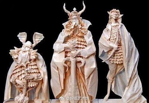 世界级折纸大师埃里克乔塞尔eric joisel的一组