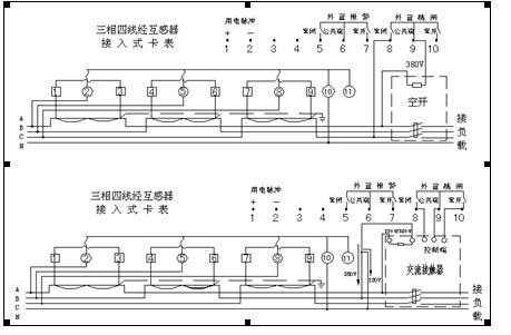 ic预付费电子电能表经互感器接线图