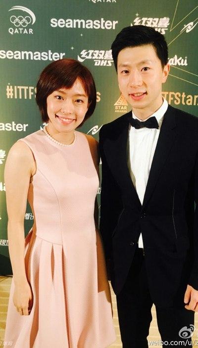 国际乒联球星颁奖盛典,马龙丁宁分获最佳男女运动员