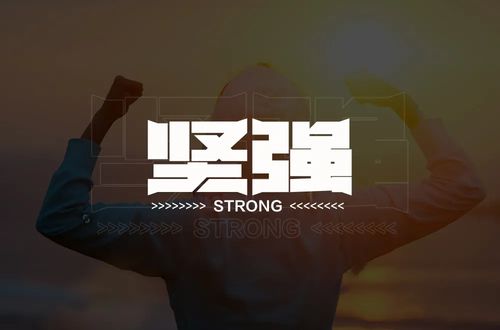 坚毅刚强28款坚强字体设计