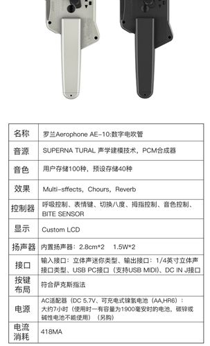 roland罗兰电吹管乐器ae01/05/10成人儿童初学民乐演奏萨克斯电管