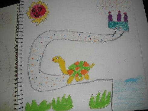 《犟龟》学生绘本作品