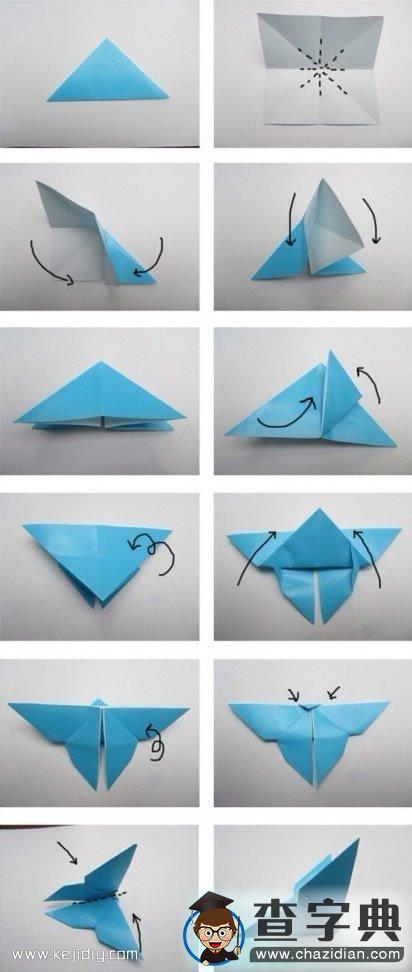 折纸蝴蝶的折法 手工折蝴蝶的方法