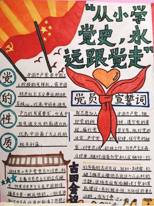 永远跟党走 手抄报展活动