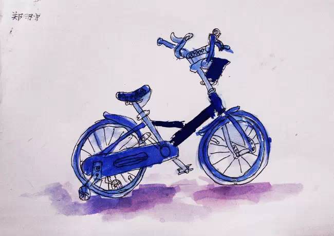 新起点画苑-儿童画精英班-自行车写生- 陈明宇(画)