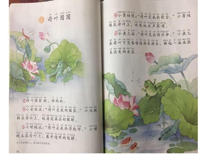 1部编版一年级下册13.《荷叶圆圆》ppt
