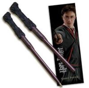 harry potter wand pen and bookmark