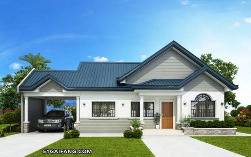 这款农村10万元一层小别墅简单大气,经济实用改善生活