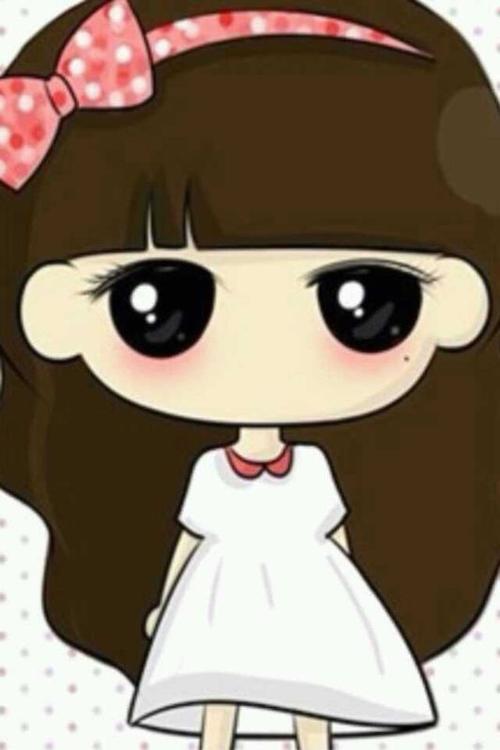 这个齐刘海大眼睛,大脸的卡通女孩有名字吗?叫什么?