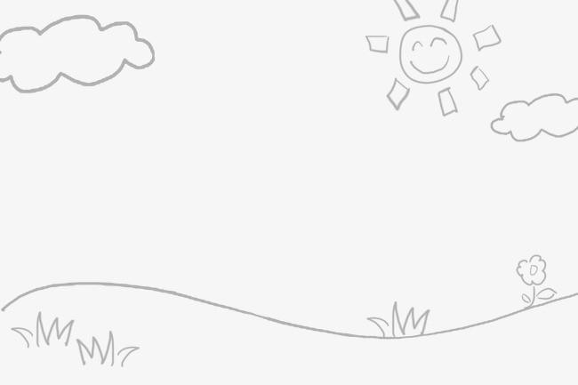 手绘草地太阳绿地