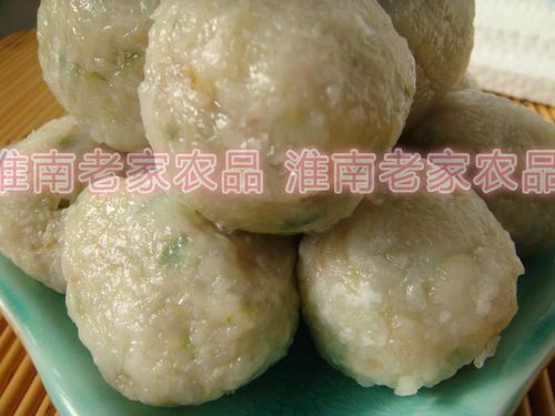 3份包邮 淮南面圆子特色年货水晶贡圆荠菜圆子贡丸白丸子猪肉圆夏