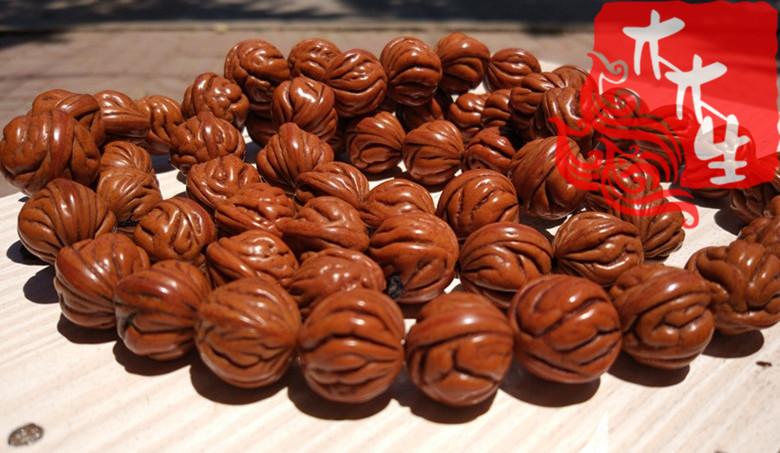 金鱼肚山桃核手串 手持 桃胡 山核桃 酸枣核 紫金鼠 打磨 包邮