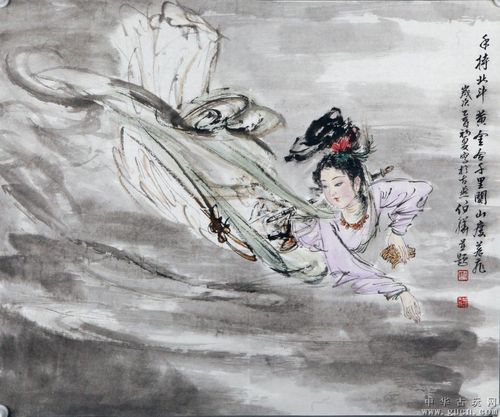 飞天仕女---白伯骅