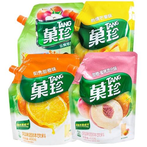 速溶饮料粉整箱 c 袋冲饮壶嘴装果维 4 400g 卡夫果珍果汁粉