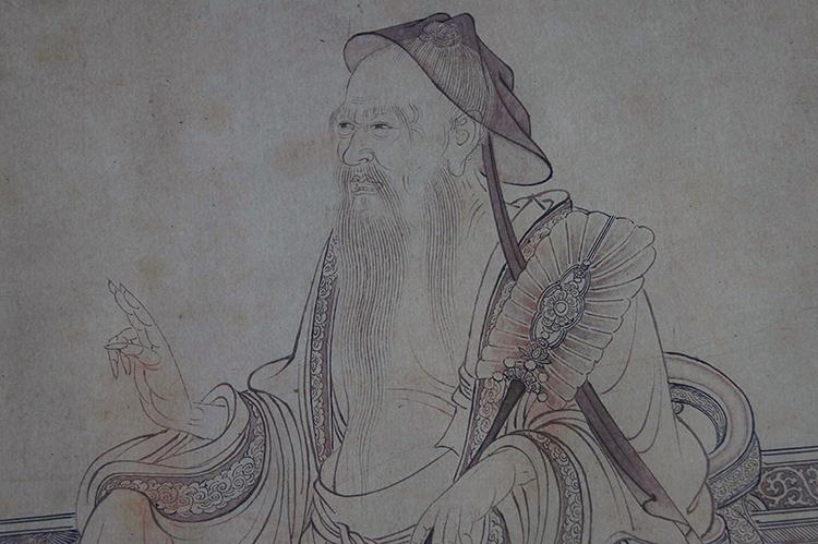 1:1真迹高清复制艺术微喷宣纸国画李公麟维摩演教图206*35cm定制