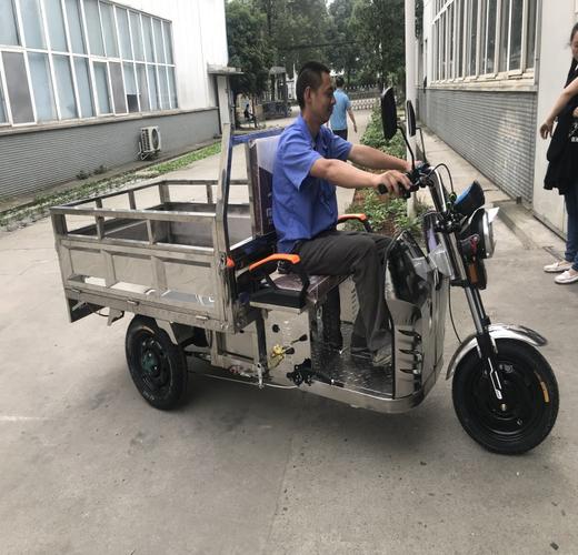 不锈钢三轮车货车电动三轮车快递车海鲜配送车电瓶车