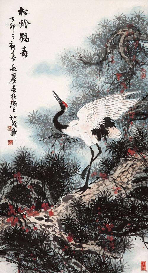 松龄鹤寿图系列
