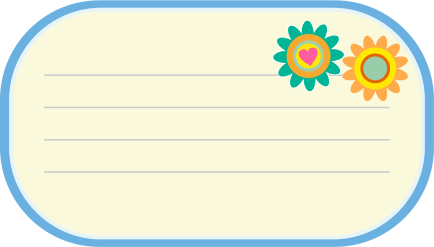 卡通花纹贴纸标签边框图片