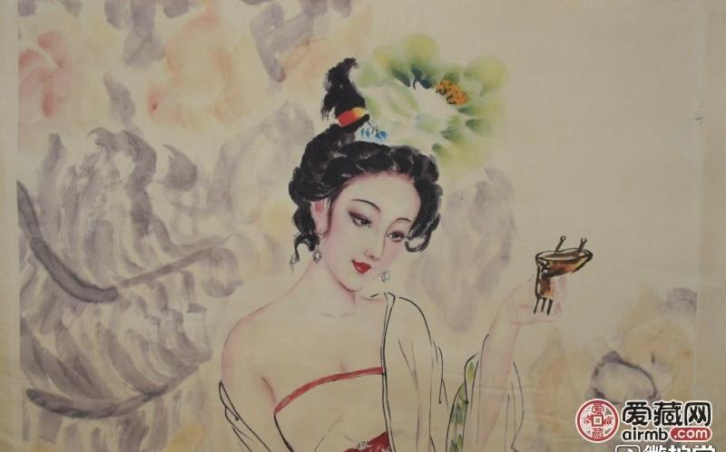 刘继卣《贵妃醉酒》宣纸卷轴挂画